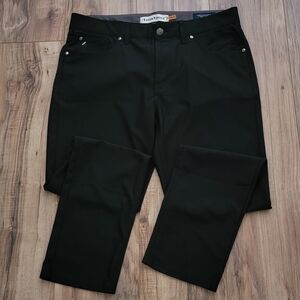 Tailor Vintage Mens Black Canaan Slim-Fit Performance Tech Stretch Size 34x30